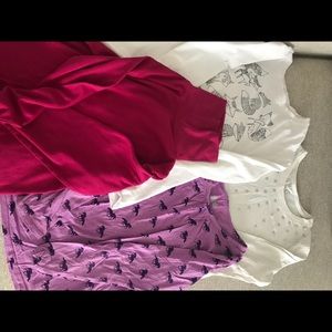 Girls long sleeve tops size 10/12